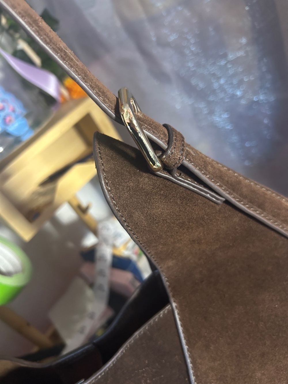 Dune London Dearest Suede Oversized Slouchy Hobo Shoulder Bag - Picture 17 of 17